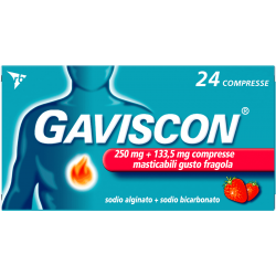 Gaviscon Bruciore Di Stomaco Gusto Fragola 24 Compresse - Farmaci per bruciore e acidità di stomaco - 024352205 - Gaviscon - ...
