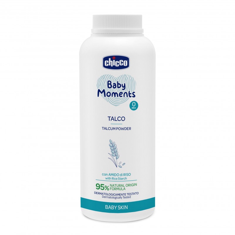Chicco Baby Moments Talco In Polvere Con Amido Di Riso 150 G - Creme e prodotti protettivi - 982447082 - Chicco - € 4,40