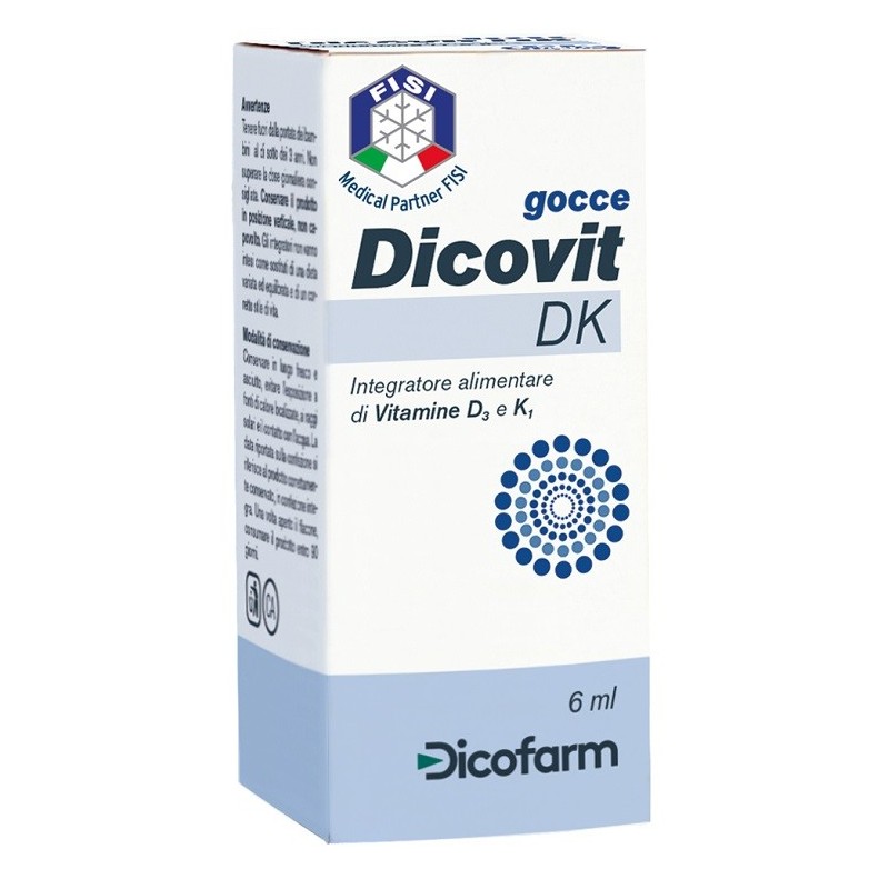 Dicofarm Dicovit Dk Gocce 6 Ml - Vitamine e sali minerali - 936092586 - Dicofarm - € 10,08