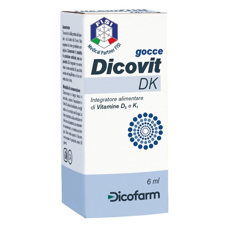 Dicofarm Dicovit Dk Gocce 6 Ml - Vitamine e sali minerali - 936092586 - Dicofarm - € 9,92