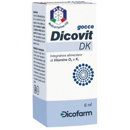 Dicofarm Dicovit Dk Gocce 6 Ml Dicofarm - 1 Dicofarm Dicovit Dk Gocce 6 Ml Dicofarm - 1