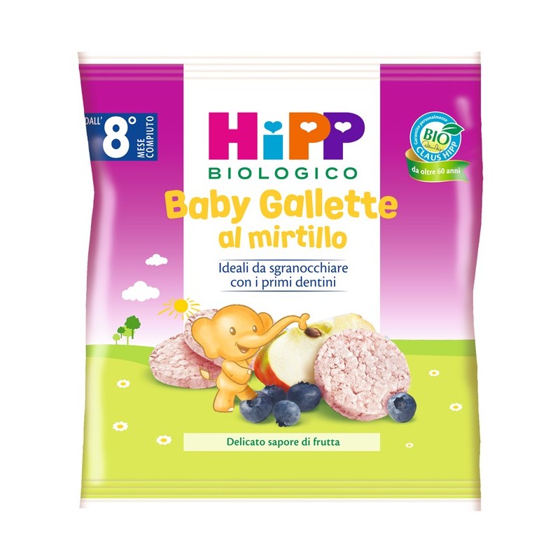 Hipp Bio Baby Gallette Di Riso Al Mirtillo 30 Gr - Alimentazione e integratori - 981265729 - Hipp - € 2,44