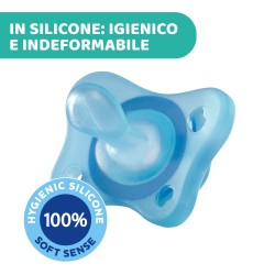 Chicco Gommottino Boy Silicone 2-6 Mesi 2 Pezzi - Ciucci e succhietti - 980532749 - Chicco - € 12,49