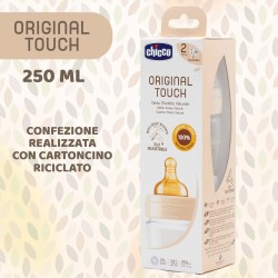 Chicco Original Touch Regular Biberon Con Tettarella In Caucciù 250 Ml - Biberon e tettarelle - 978099719 - Chicco - € 9,90