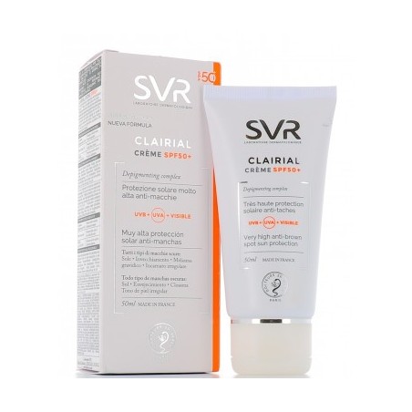 SVR Clairial SPF50+ Lumiere Protezione Viso 50 Ml - Trattamenti antimacchie - 941803379 - SVR - € 29,21