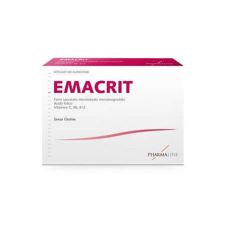 Emacrit Integratore per Stanchezza ed Affaticamento 30 Capsule - Carenza di ferro - 935034405 - Pharma Line - € 19,77