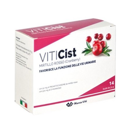 Marco Viti Farmaceutici Viticist Mirtillo Rosso 14 Bustine - Integratori per apparato uro-genitale e ginecologico - 934472679...