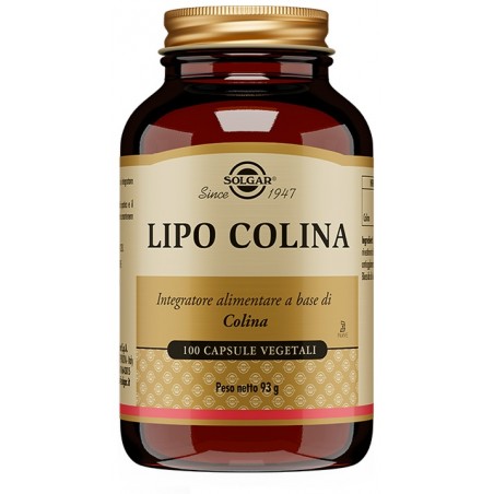 Solgar Lipo Colina 100 Capsule Vegetali Solgar - 1 Solgar Lipo Colina 100 Capsule Vegetali Solgar - 1