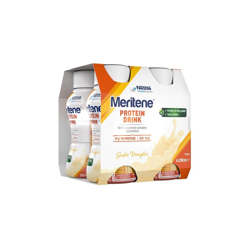 Nestle' It. Meritene Drink Vaniglia 4 Pezzi Da 200 Ml - IMPORT-PF - 987242207 - Nestle' It. - € 12,63
