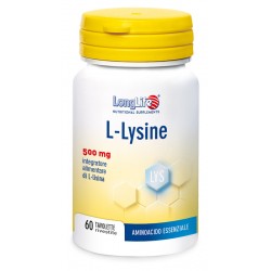 Longlife L-lysine 500mg 60 Tavolette - Integratori multivitaminici - 944290093 - Longlife - € 13,25
