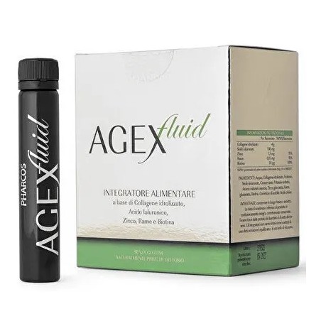 Agex Fluid Pharcos Integratore per la Pelle 15 Flaconcini - 1 Agex Fluid Pharcos Integratore per la Pelle 15 Flaconcini - 1
