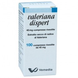 Valeriana Dispert 45mg per Favorire il Sonno 100 Compresse Rivestite - Farmaci per disturbi del sonno - 004853038 - Vemedia P...