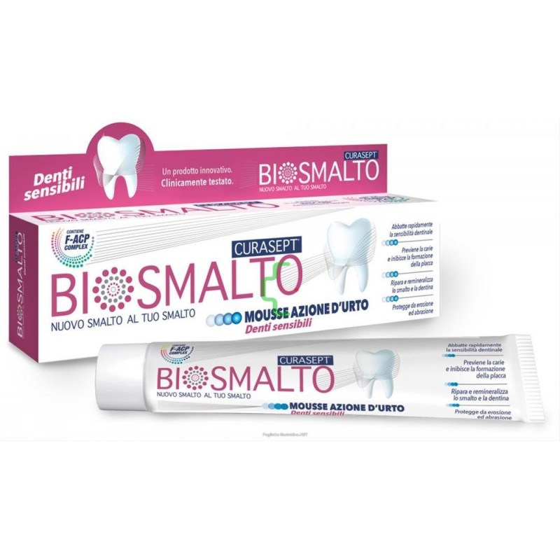 Curasept Biosmalto Mousse Denti Ssnsibili 50 Ml - Dentifrici e gel - 978103683 - Curasept - € 9,92