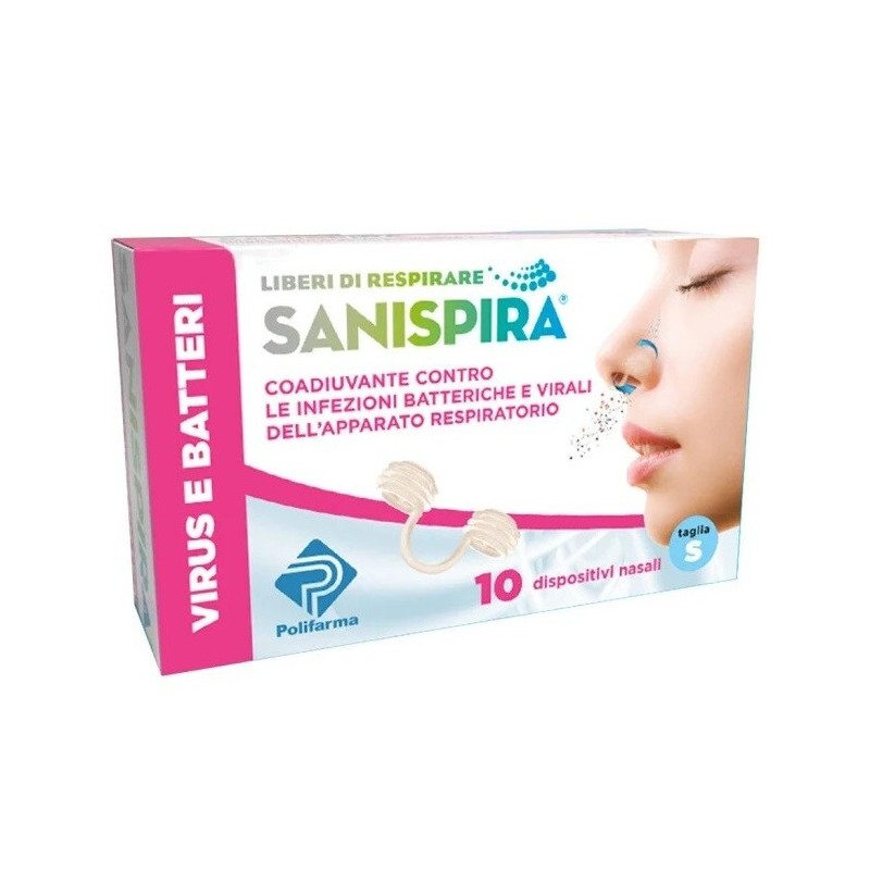 SANISPIRA VISUR & BATTERI FILTRO NASALE MEDIUM 10 PEZZI - Prodotti per la cura e igiene del naso - 981143934 -  - € 7,47