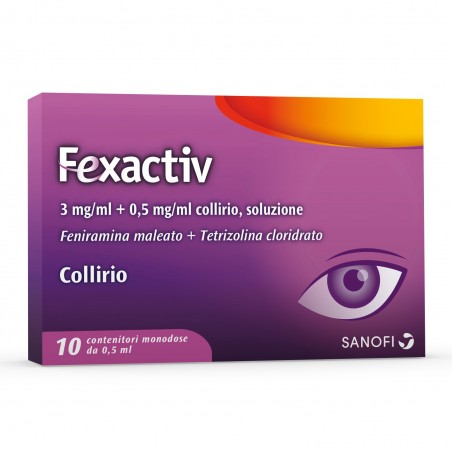 Fexactiv Collirio Per Infiammazioni E Stati Allergici 10 Flaconcini - Gocce oculari - 043904010 - Fexactiv - € 8,75