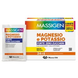Marco Viti Farmaceutici Massigen Magnesio Potassio Forte Zero Zucchero 24 Bustine + 6 Bustine - Integratori multivitaminici -...