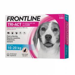 Frontline Tri-Act Spot-On Antiparassitario per Cani 10-20 Kg 3 Pipette Frontline - 11