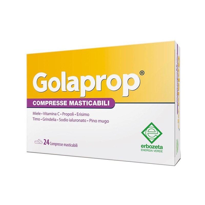 Erbozeta Golaprop 24 Compresse Masticabili - Prodotti fitoterapici per raffreddore, tosse e mal di gola - 944136783 - Erbozet...
