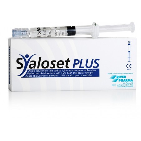River Pharma Siringa Intra-articolare Syaloset Plus Acido Ialuronico Sale Sodico 1,5% Ad Alto Peso Molecolare 4 Ml - IMPORT-P...