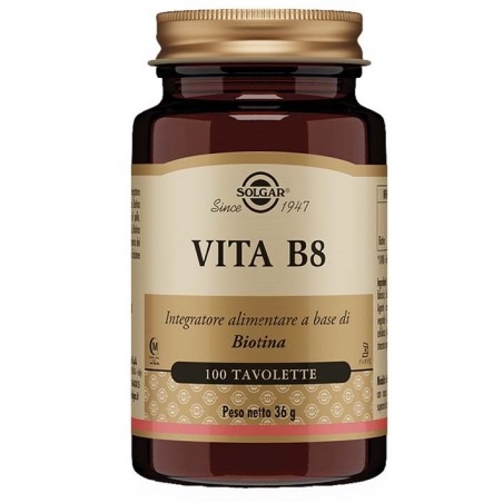 Solgar It. Multinutrient Vita B8 100 Tavolette - Integratori multivitaminici - 945293431 - Solgar - € 15,42