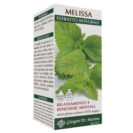 Dr. Giorgini Ser-vis Melissa Estratto Integrale 200 Ml - Integratori per umore, anti stress e sonno - 970982892 - Dr. Giorgin...