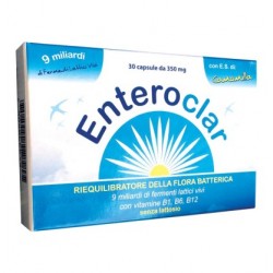 Enteroclar 9 Miliardi di Fermenti Lattici Vivi 30 Capsule - Integratori di fermenti lattici - 904066673 - Farmaceutici Dr. Cl...