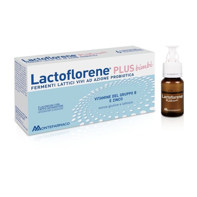 Lactoflorene Plus Bimbi Fermenti Lattici Vivi e Zinco 7 Flaconcini - Integratori di fermenti lattici - 981278536 - Lactoflore...