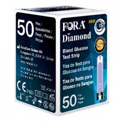 Meter Strisce Misurazione Glicemia Fora Diamond Prima Voice Mini Gd50 50 Pezzi - IMPORT-PF - 923135329 - Meter - € 22,79