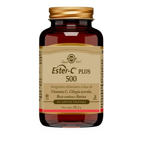 Solgar Ester-C Plus 500 Integratore di Vitamina C 50 Capsule - Integratori per difese immunitarie - 944009760 - Solgar - € 21,08