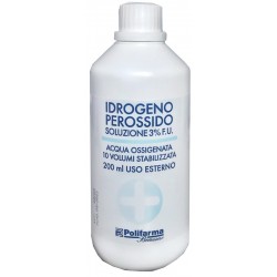Polifarma Benessere Perossido Idrogeno 3% 200 Ml Acqua Ossigenata 10 Volumi Stabilizzata - Medicazioni - 908753054 - Polifarm...