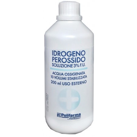 Polifarma Benessere Perossido Idrogeno 3% 200 Ml Acqua Ossigenata 10 Volumi Stabilizzata - Medicazioni - 908753054 - Polifarm...
