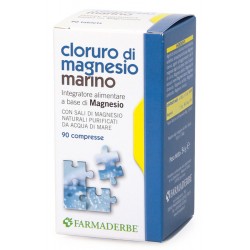 Farmaderbe Cloruro Di Magnesio Marino 90 Compresse - Integratori multivitaminici - 907162402 - Farmaderbe - € 9,77
