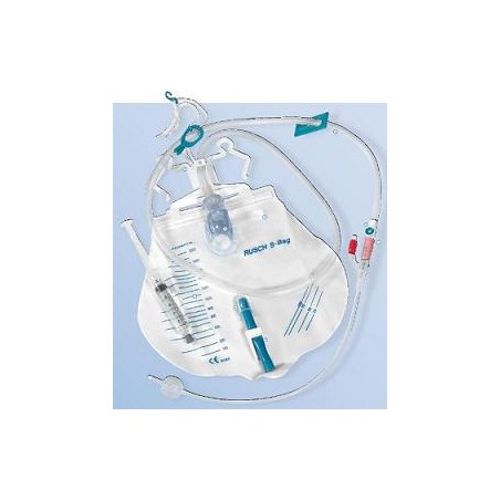 Teleflex Medical Catetere In Silicone Scanalato Profilcath Preconnesso Ch14 Lunghezza 40cm + Sacca Di Drenaggio Da 2000ml Gra...