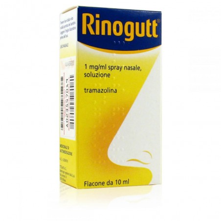 Rinogutt Spray Nasale Decongestionante per Naso Chiuso 10 Ml Rinogutt - 1 Rinogutt Spray Nasale Decongestionante per Naso Chiuso 10 Ml Rinogutt - 1