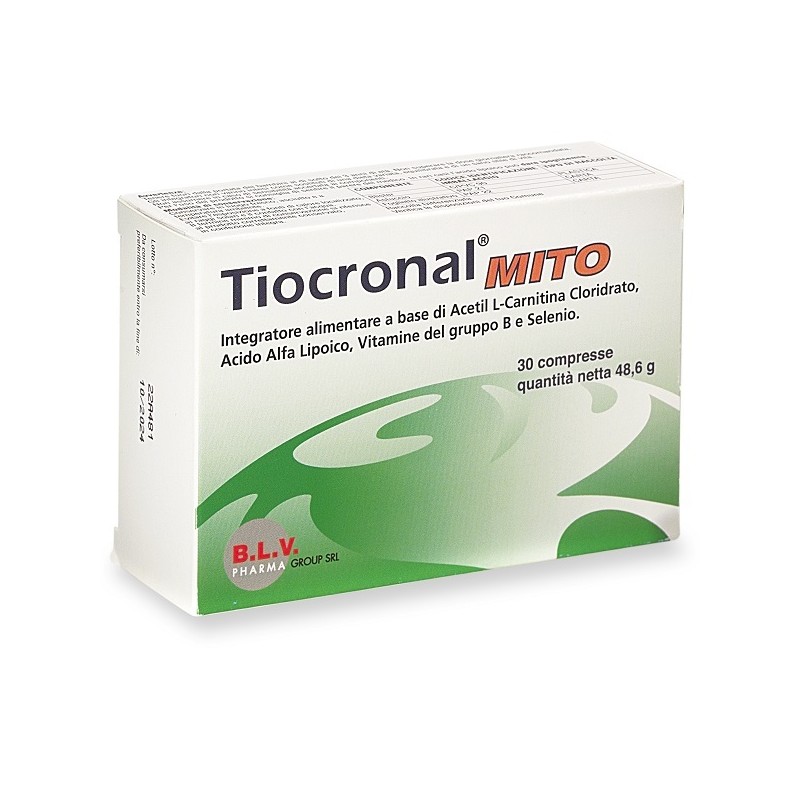 B. L. V. Pharma Group Tiocronal Mito 30 Compresse - Integratori - 947282152 - B. L. V. Pharma Group - € 28,73