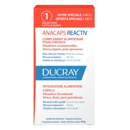 Ducray Anacaps Reactiv Gel 90u 90 Capsule 2023 Ducray - 1 Ducray Anacaps Reactiv Gel 90u 90 Capsule 2023 Ducray - 1