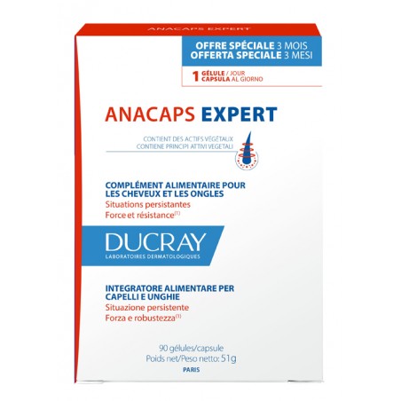 Ducray Anacaps Expert 90 Capsule 2023 - Integratori per pelle, capelli e unghie - 986395782 - Ducray - € 45,82