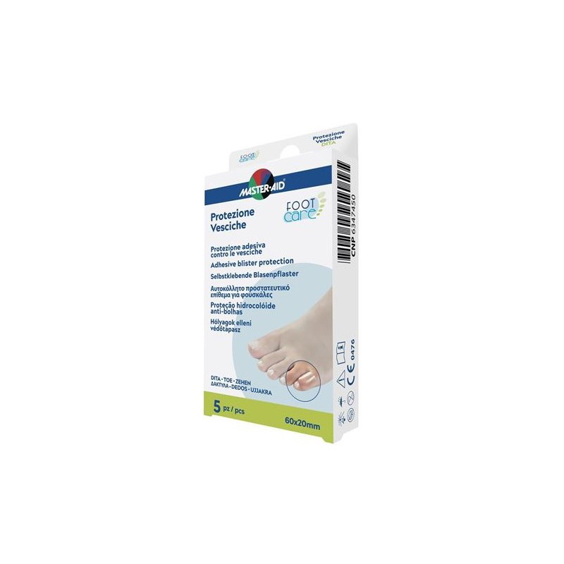 Pietrasanta Pharma Idrocolloide Master-aid Footcare Vesciche Dita 60x20 Mm 5 Pezzi A2 - Trattamenti idratanti e nutrienti per...