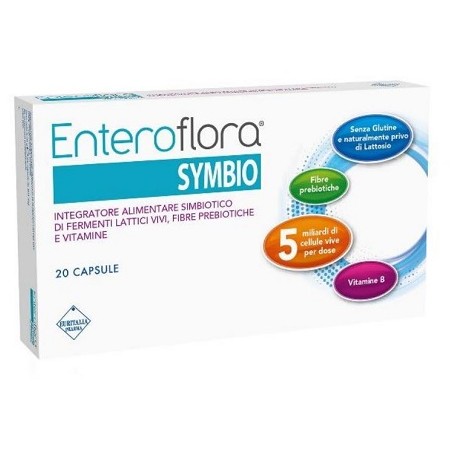 Euritalia Pharma Enteroflora Symbio 20 Capsule - Integratori di fermenti lattici - 983471350 - Euritalia Pharma - € 12,50