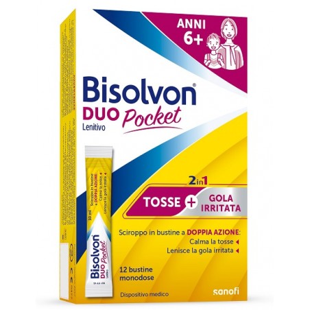Opella Healthcare Italy Bisolvon Duo Pocket Lenitivo New 12 Bustine - Omeopatia - 942981337 - Opella Healthcare Italy - € 13,90