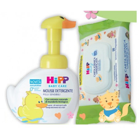 Hipp Italia Hipp Special Pack 1 Mousse Detergente Paperella 250 Ml + 1 Carta Igienica Umidificata 1 X 20 Salviette - Igiene c...
