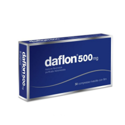 Daflon 500 per Insufficienza Venosa ed Emorroidi 30 Compresse - Farmaci per gambe pesanti e microcircolo - 035292059 - Daflon...