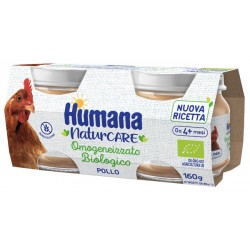 Humana Italia Humana Omogeneizzato Pollo Biologico 2 Pezzi 80 G - Omogeneizzati e liofilizzati - 947239885 - Humana - € 3,34