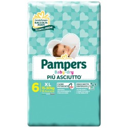 Fater Pampers Baby Dry Dwct Xl 14 Pezzi - Pannolini - 976402863 - Fater - € 5,92