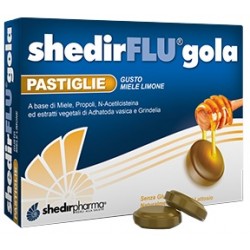Shedir Pharma Unipersonale Shedirflu Gola Miele/limone 36 Pastiglie - Prodotti fitoterapici per raffreddore, tosse e mal di g...