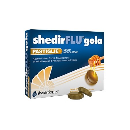 Shedir Pharma Unipersonale Shedirflu Gola Miele/limone 36 Pastiglie - Prodotti fitoterapici per raffreddore, tosse e mal di g...