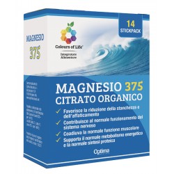 Optima Naturals Magnesio 375 14 Stick Colours Of Life - Integratori multivitaminici - 986480794 - Optima Naturals - € 11,58