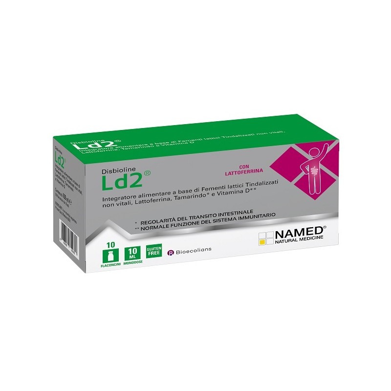 Named Disbioline Ld2 10 Flaconcini Da 10 Ml - Integratori di fermenti lattici - 986584643 - Named - € 10,85