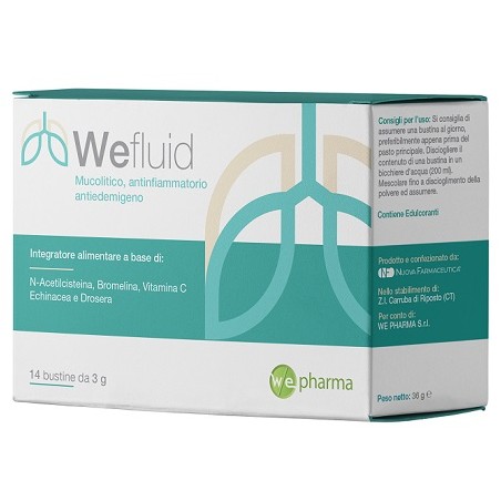 We Pharma Wefluid 14 Bustine - Integratori per apparato respiratorio - 986286870 - We Pharma - € 15,28