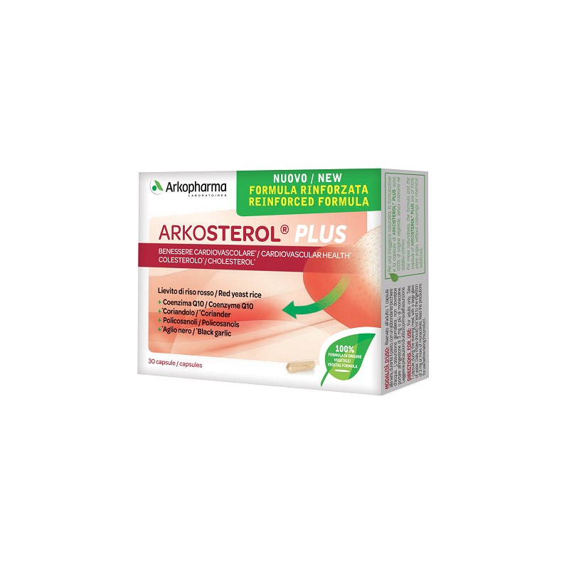 Arkofarm Arkosterol Plus 30 Capsule - Integratori per il cuore e colesterolo - 984453035 - Arkofarm - € 14,79